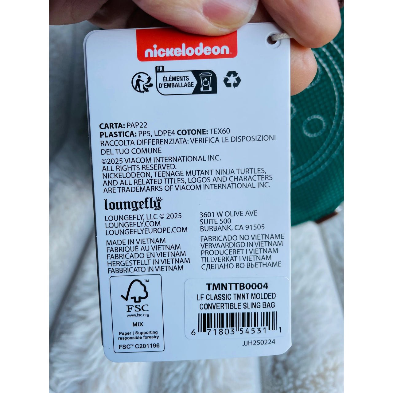 Loungefly Teenage Mutant Ninja Turtles Figural Shell Convertible Mini Backpack & Crossbody Bag - Planet Toys