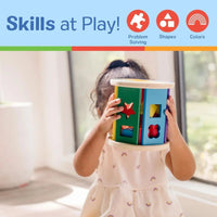 Melissa & Doug Match & Roll Wooden Shape Sorter - Planet Toys