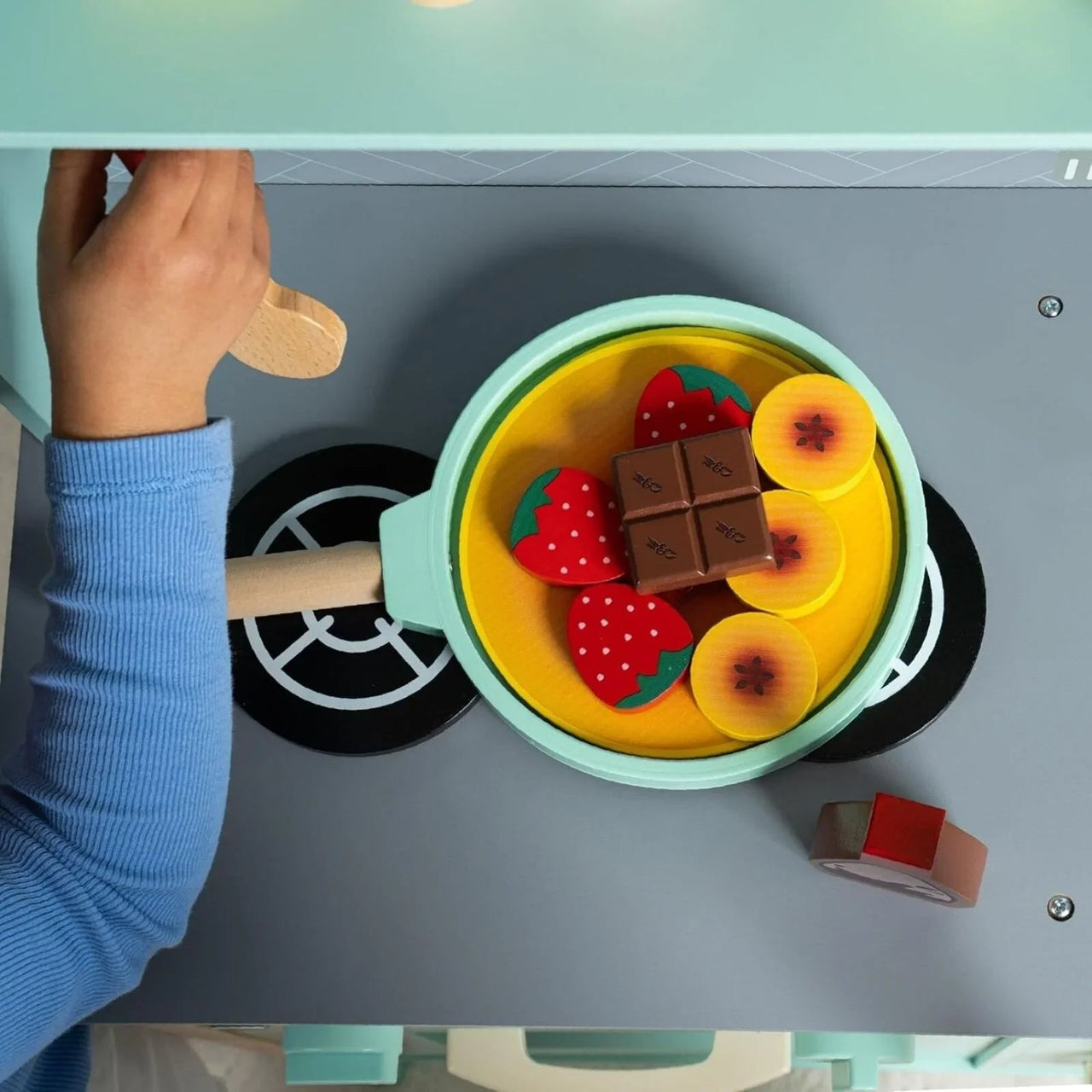 Owl & Fox Wooden Imagination Kitchen Pancake Set - Planet Toys