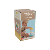 Owl & Fox Wooden Topple Tower - Planet Toys