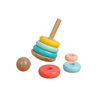 Owl & Fox Wooden Topple Tower - Planet Toys