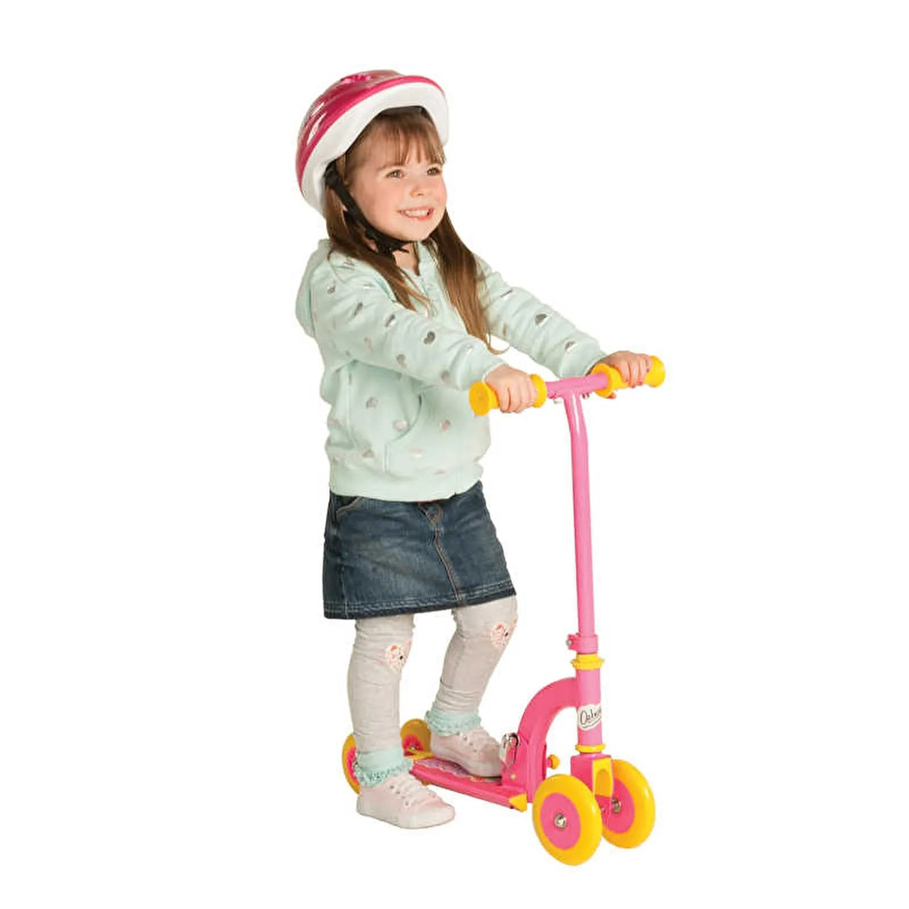 Ozbozz My First Scooter Folding - Pink (4 Wheels) - Planet Toys