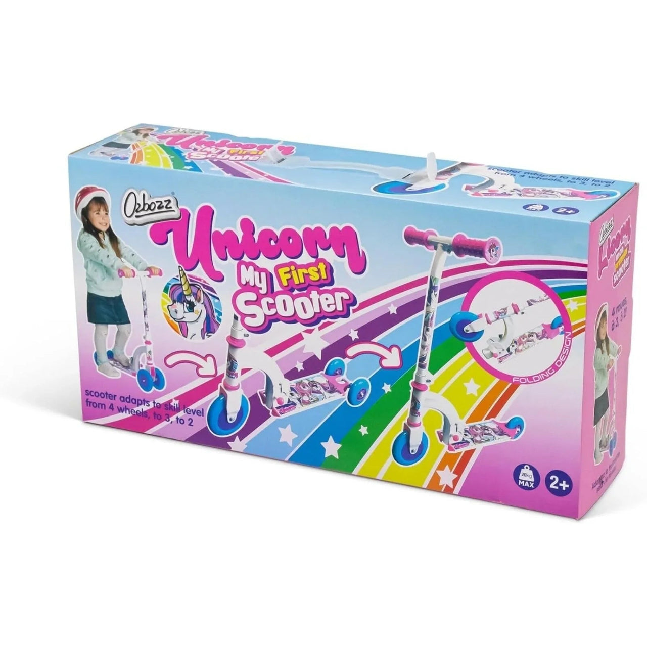 Ozbozz Unicorn My First Scooter Mail Boxed - Planet Toys