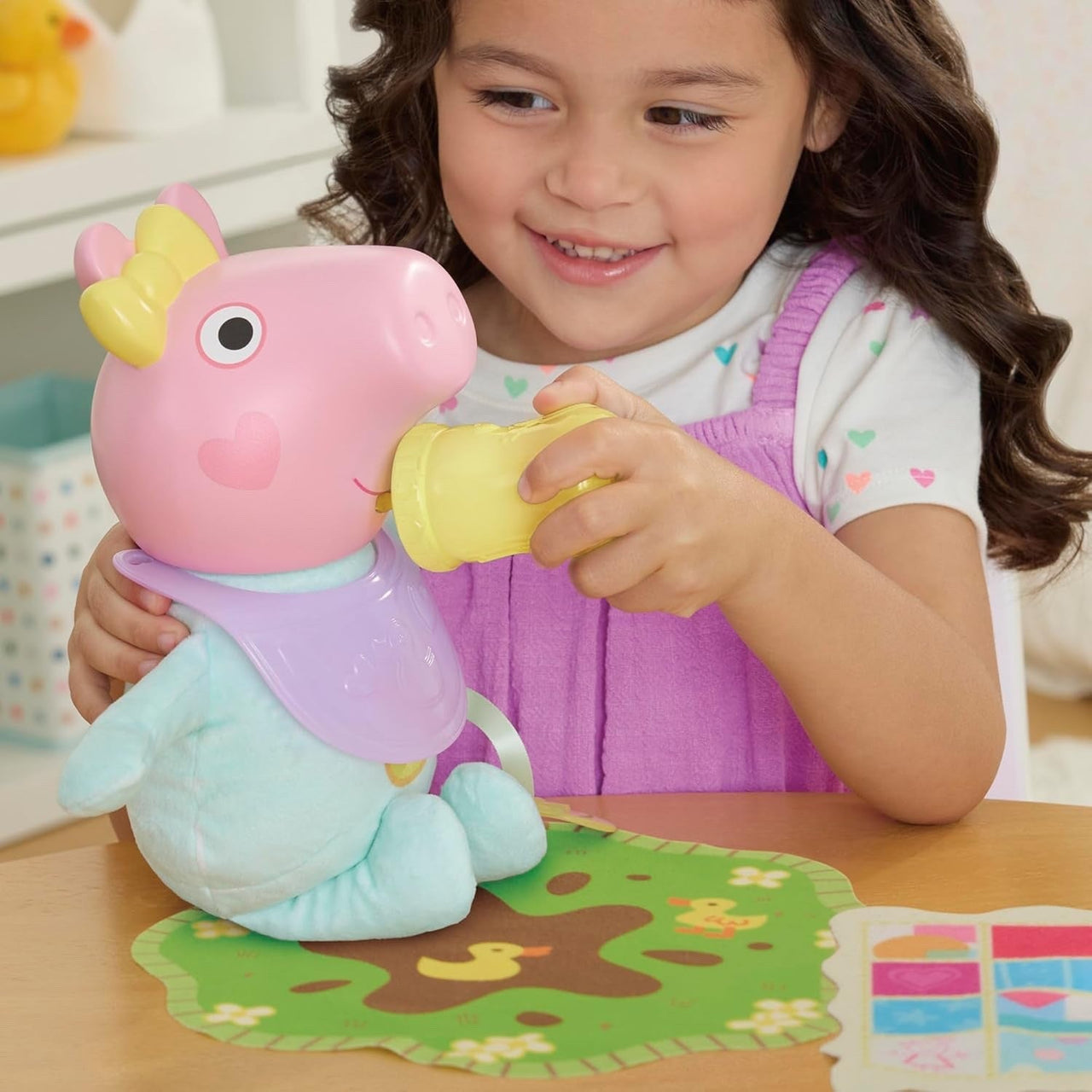 Peppa Pig Interactive Oinks & Snuggles Baby Evie Doll - Planet Toys