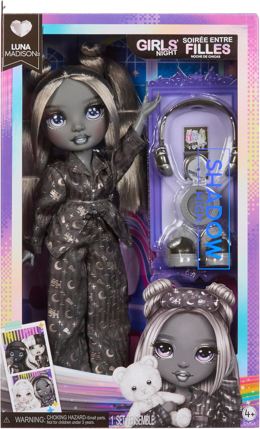 Rainbow High Shadow High Girl's Night Luna Madison Fashion Doll - Planet Toys