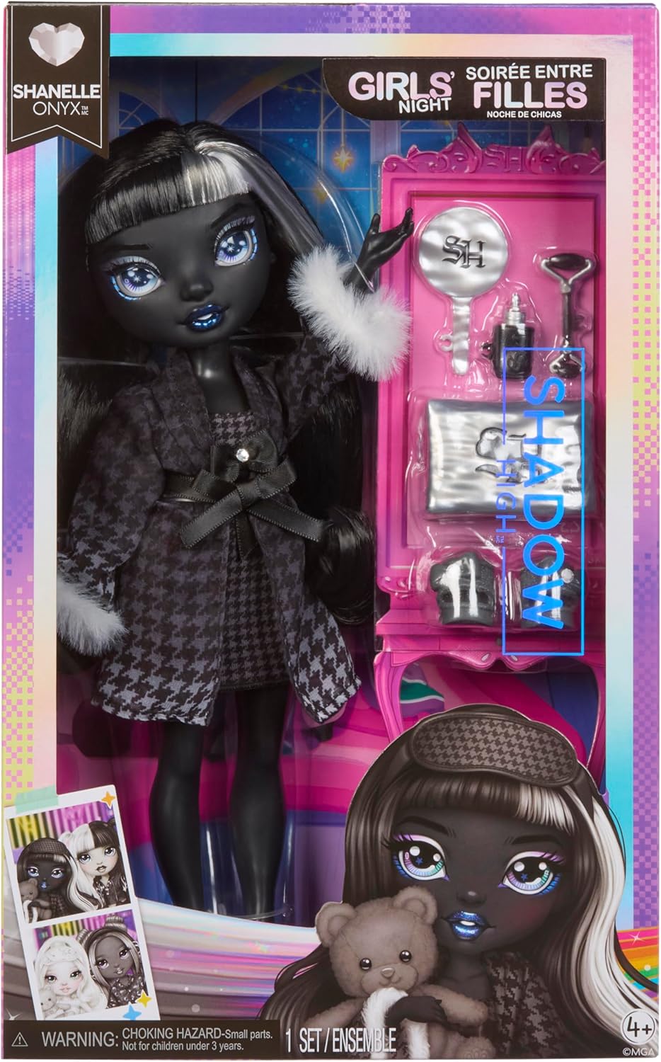 Rainbow High Shadow High Girl's Night Shanelle Onyx Fashion Doll - Planet Toys