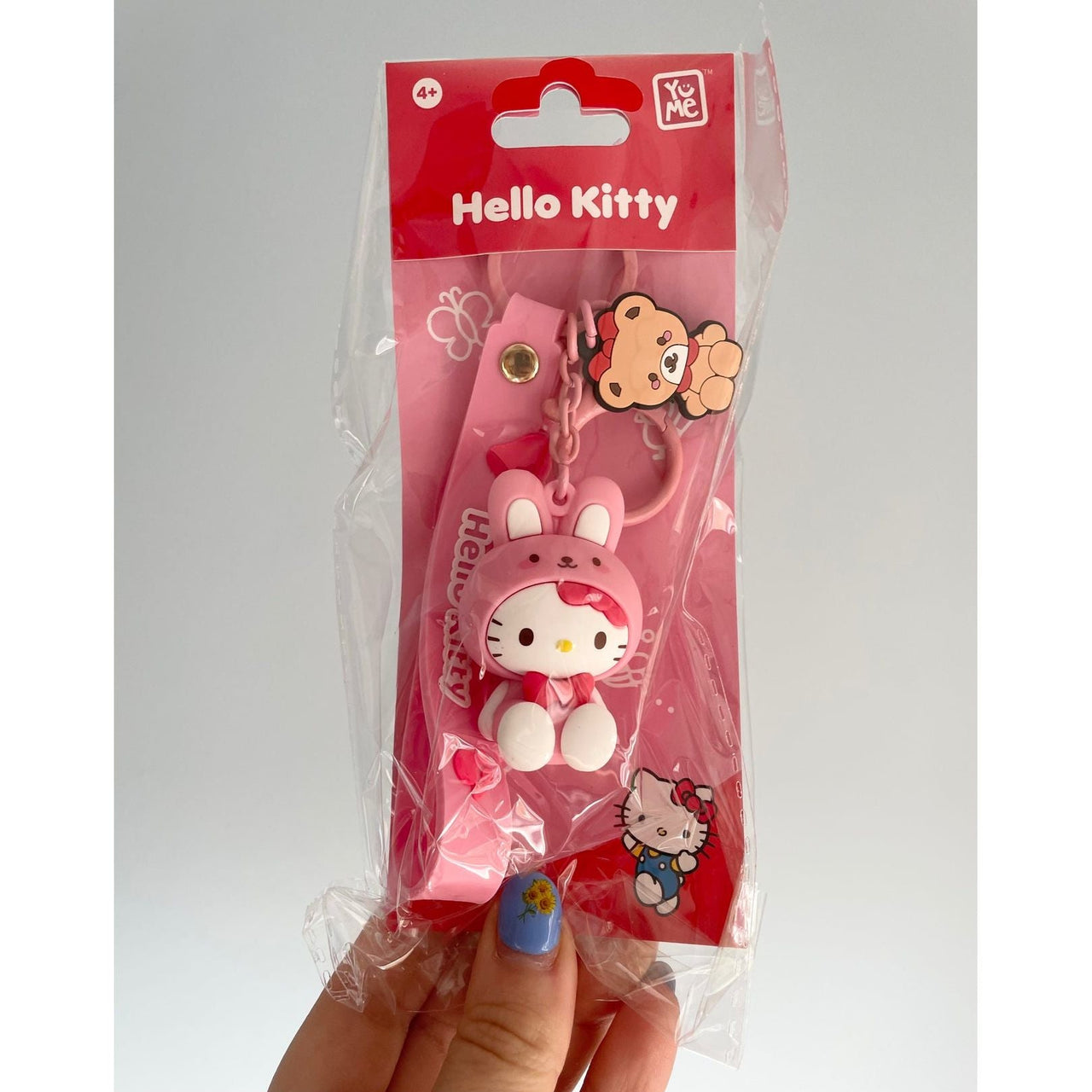 Sanrio Hello Kitty and Friends Animal Series Keychain with Hand Strap - Hello Kitty - Planet Toys