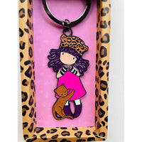 Santoro Gorjuss Keyring in A Gift Box Cat Love - Planet Toys
