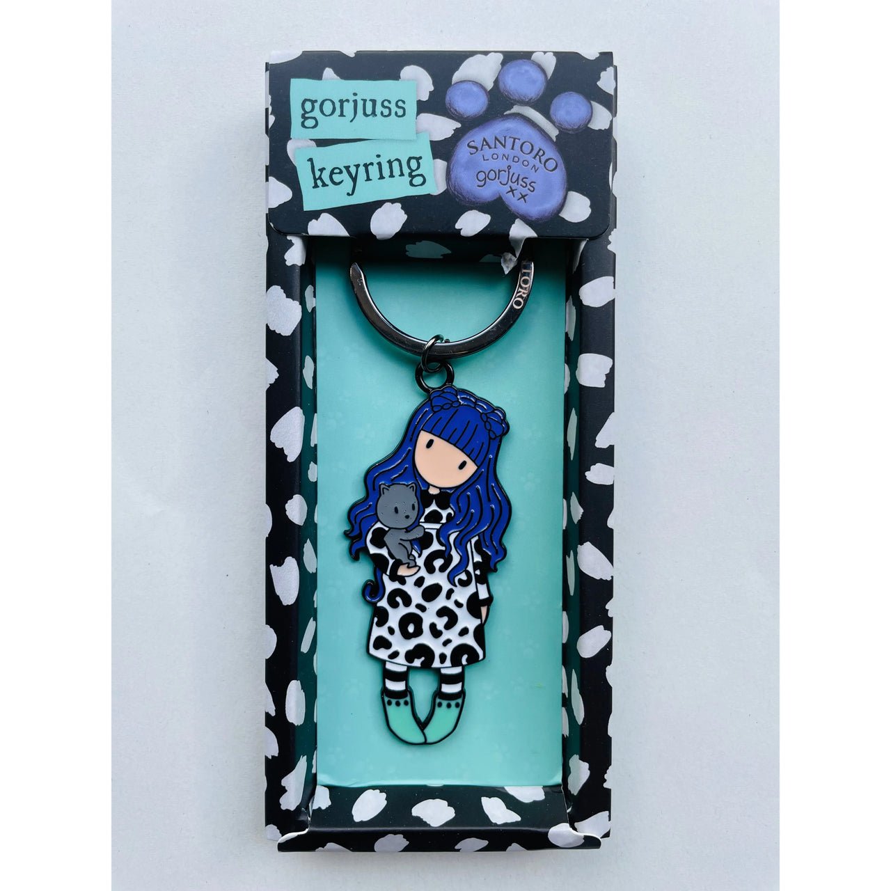 Santoro Gorjuss Keyring in A Gift Box Cat Love - Planet Toys