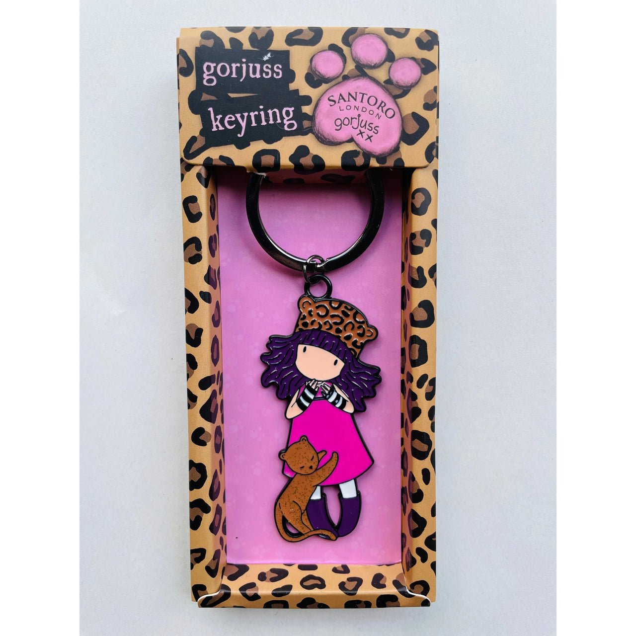 Santoro Gorjuss Keyring in A Gift Box Cat Love - Planet Toys