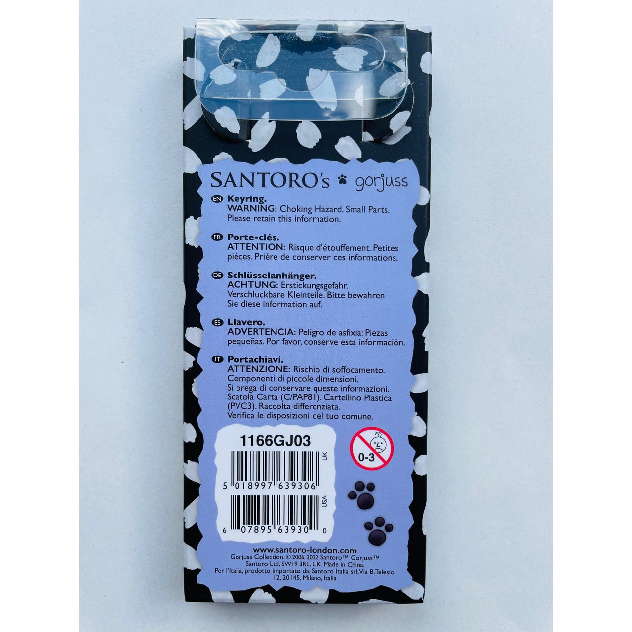 Santoro Gorjuss Keyring in A Gift Box Cat Love - Planet Toys