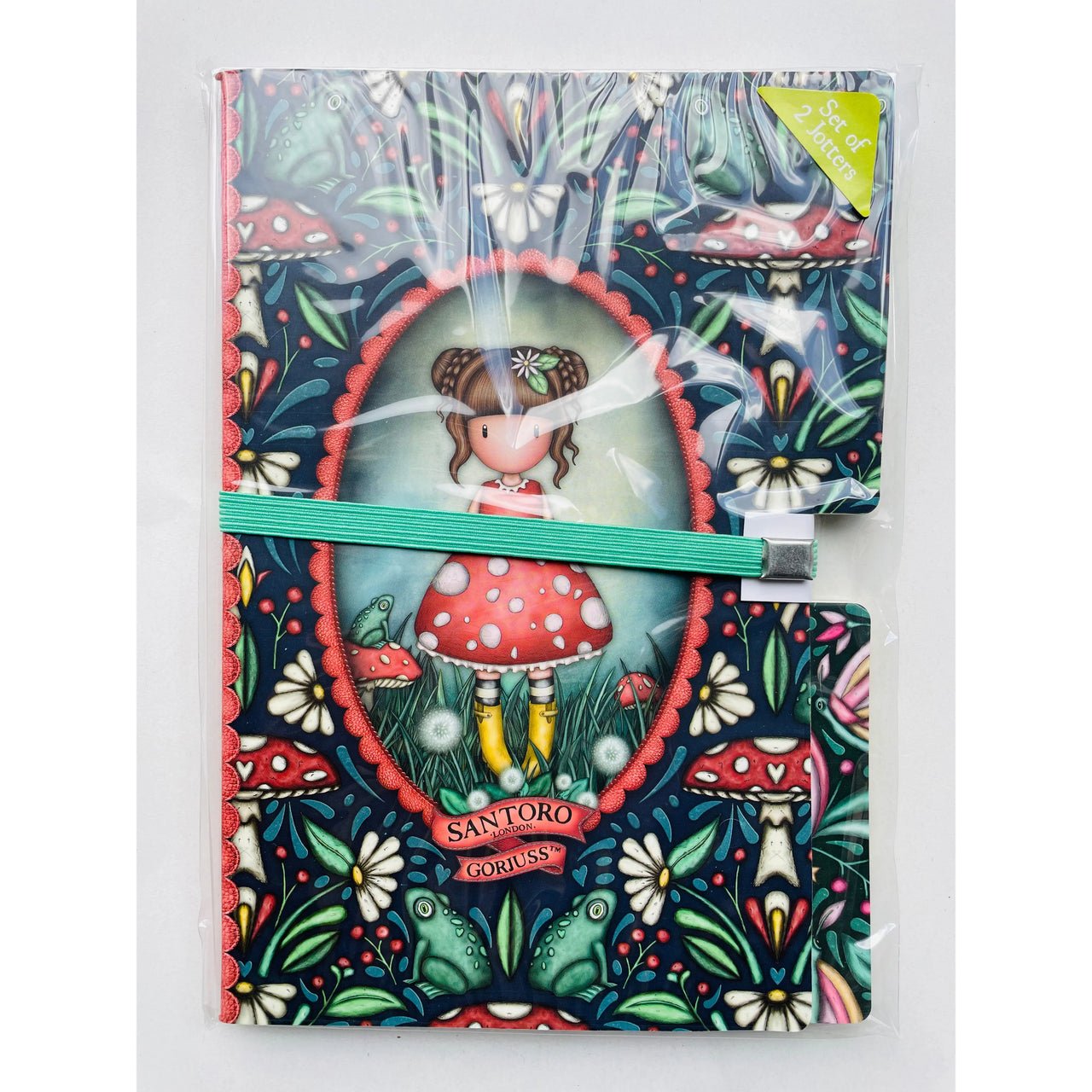 Santoro Gorjuss Set of 2 Stitched Notebooks - Little Mushroom - Planet Toys