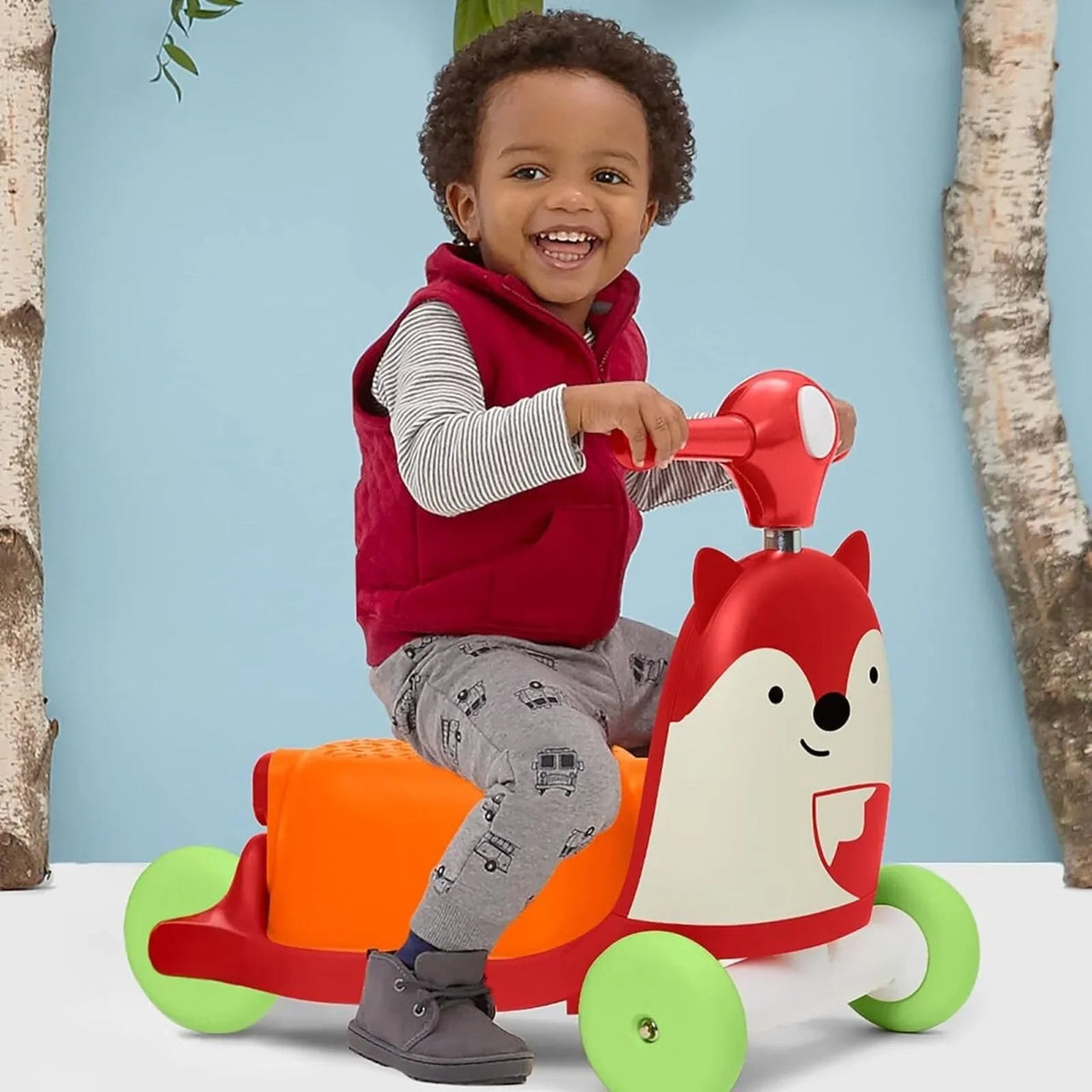 Skip Hop Zoo 3 - In - 1 Ride On - Fox - Planet Toys