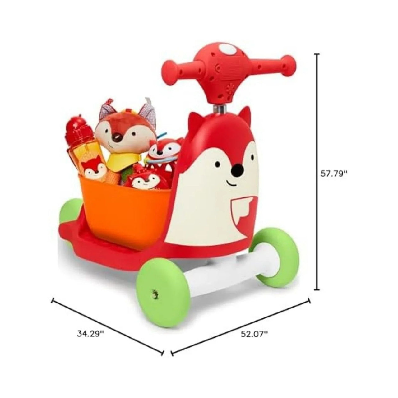 Skip Hop Zoo 3 - In - 1 Ride On - Fox - Planet Toys