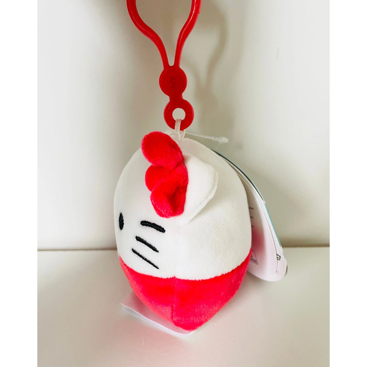 Squishmallows 3.5" Sanrio Hello Kitty Clip - On Plush Hello Kitty - Planet Toys