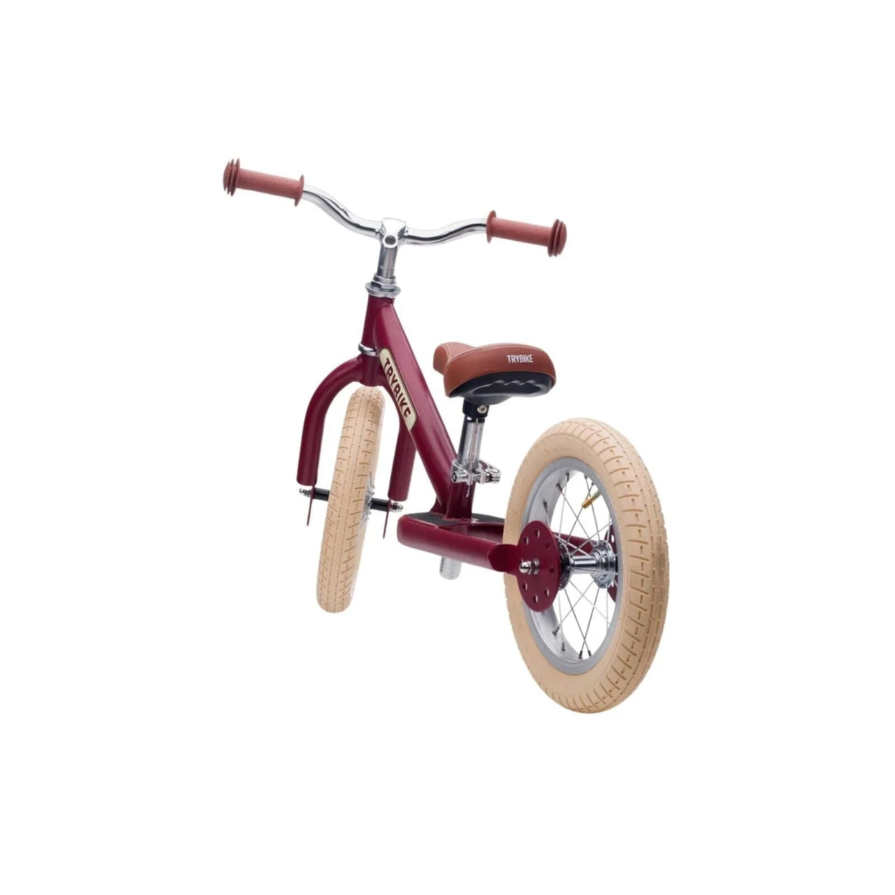Trybike Matte 2 - in - 1 Balance Trike - Vintage Red - Planet Toys