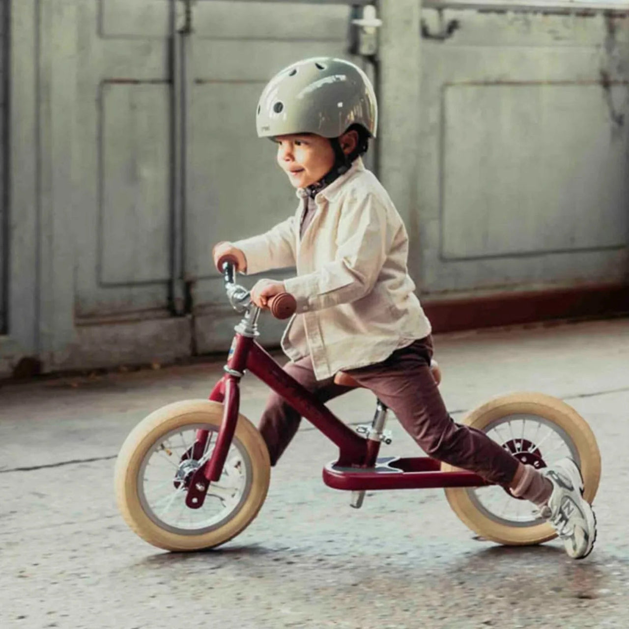 Trybike Matte 2 - in - 1 Balance Trike - Vintage Red - Planet Toys