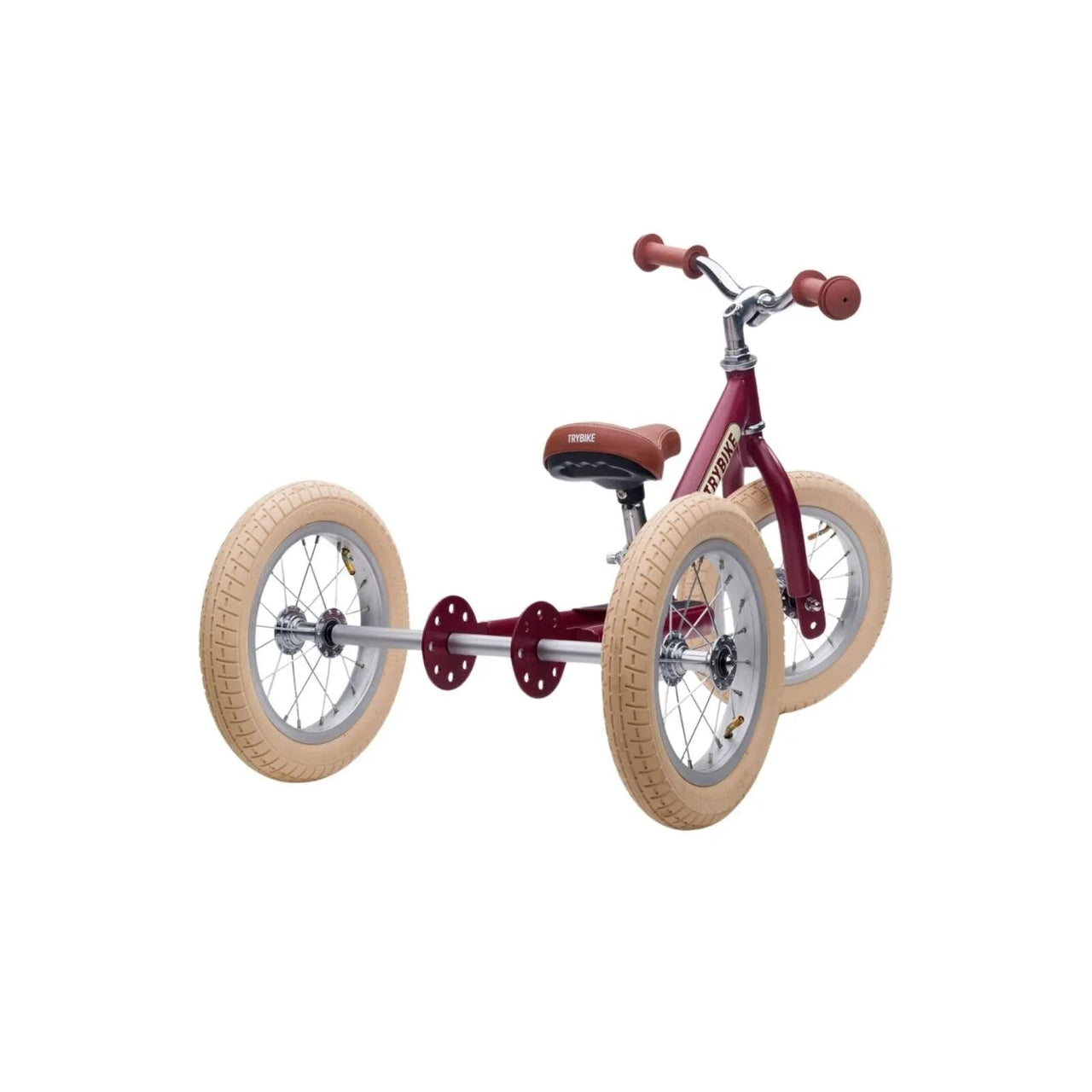 Trybike Matte 2 - in - 1 Balance Trike - Vintage Red - Planet Toys
