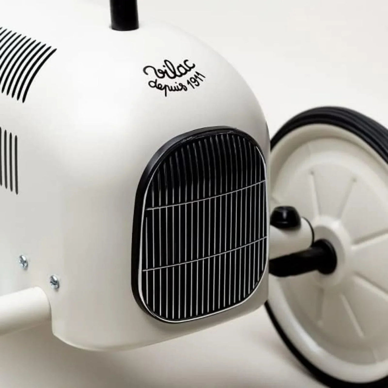 Vilac Ride On Metal Car Toy - Off White - Planet Toys