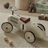 Vilac Ride On Metal Car Toy - Off White - Planet Toys