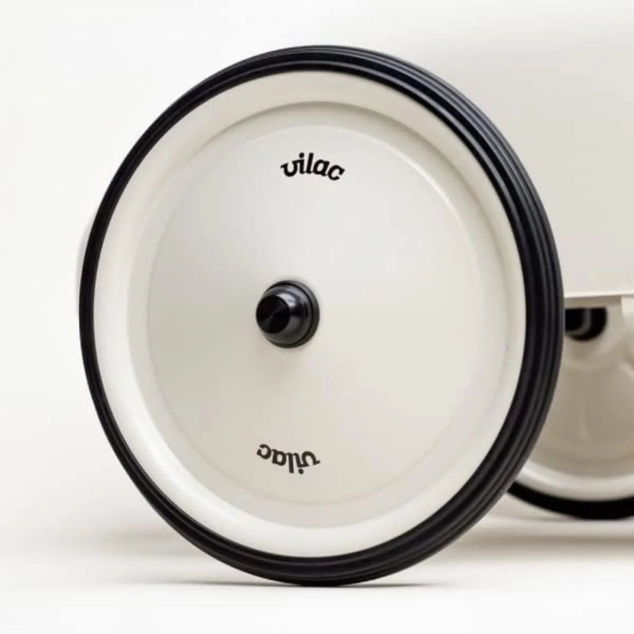 Vilac Ride On Metal Car Toy - Off White - Planet Toys