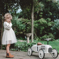 Vilac Ride On Metal Car Toy - Off White - Planet Toys