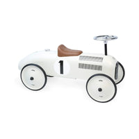 Vilac Ride On Metal Car Toy - Off White - Planet Toys