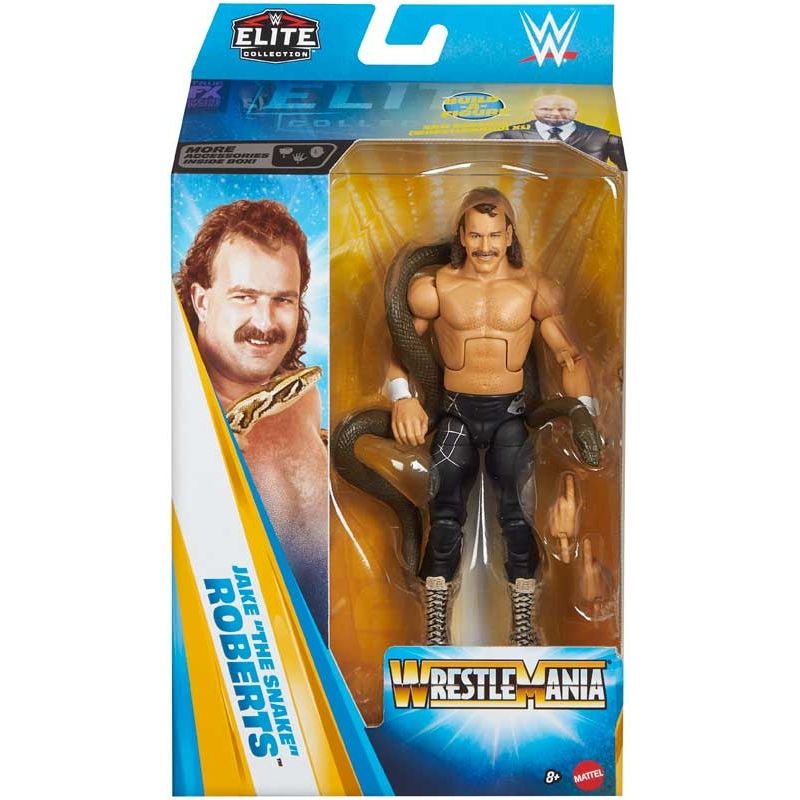 WWE Wrestlemania Elite Collection Jake "The Snake" Roberts Action Figure - Planet Toys