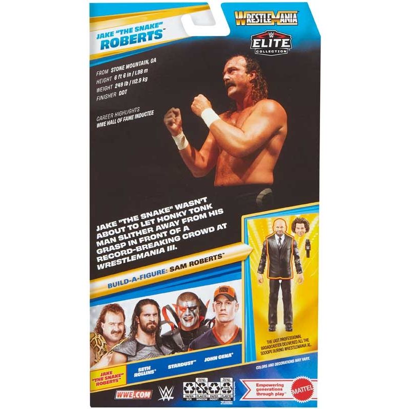 WWE Wrestlemania Elite Collection Jake "The Snake" Roberts Action Figure - Planet Toys