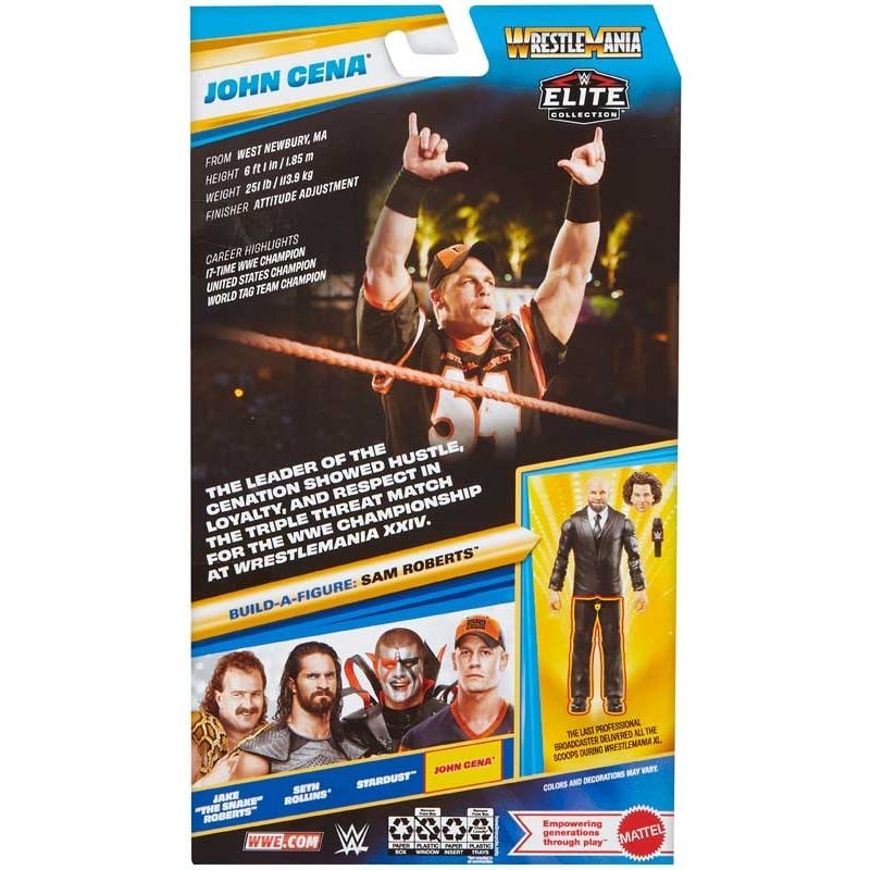 WWE Wrestlemania Elite Collection John Cena Action Figure - Planet Toys